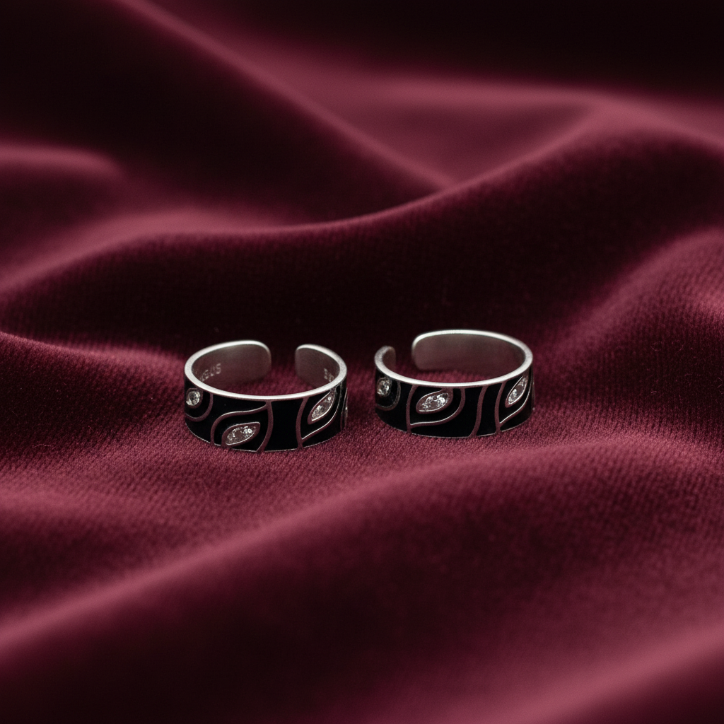 92.5 silver toe rings 