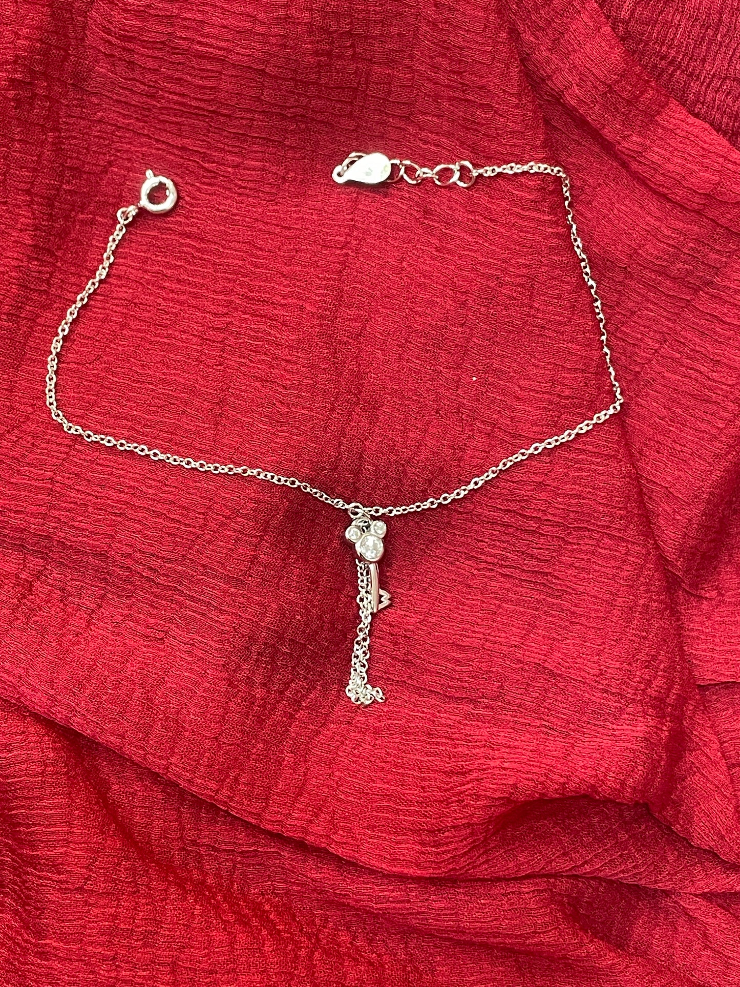 92.5 Silver Minimal Key Bracelet for Women 7.5 Inches | Stylish Symbol Design | Elegant Jewellery