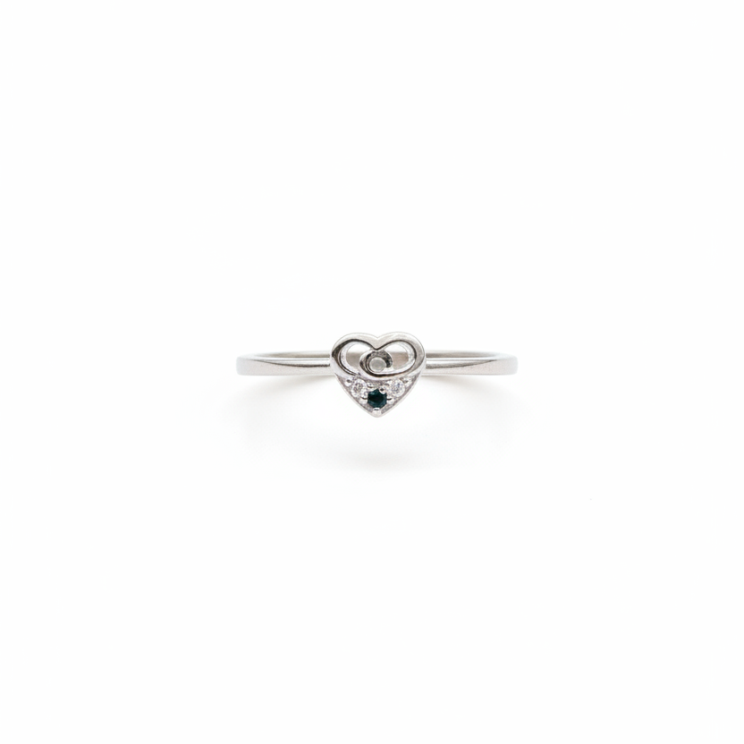 92.5 Silver Heart Ring for Women Size 10 | Stylish Elegant Love Design | Gift Jewellery