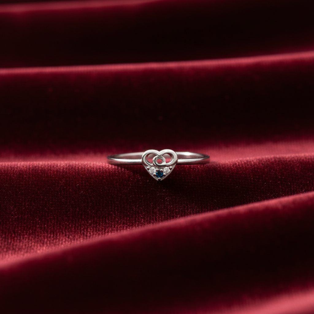 92.5 Silver Heart Ring for Women Size 10 | Stylish Elegant Love Design | Gift Jewellery