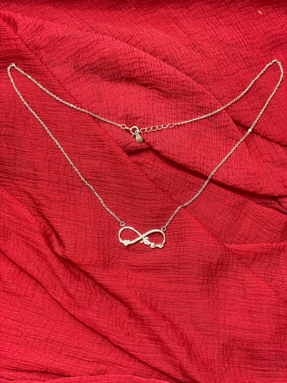 92.5 Silver Infinity Forever Chain 18.5 Inches | Classy Premium Elegant Design | Jewellery