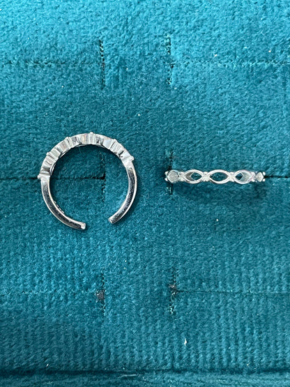 92.5 Silver Toe Rings | Stylish Minimal Finish | Elegant Foot Jewellery