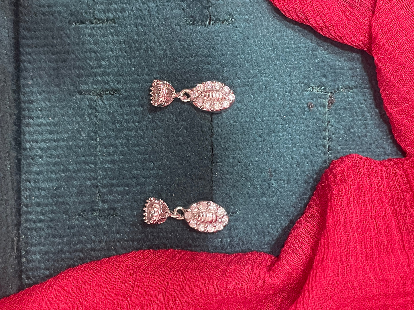 92.5 silver stylish minimal earrings