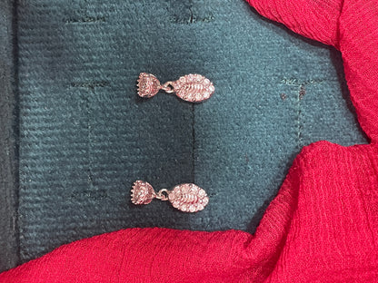 92.5 silver stylish minimal earrings