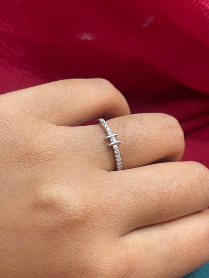 92.5 Silver Minimal Ring for Women Size 12 | Stylish Sleek Finish | Elegant Fashion Jewellery