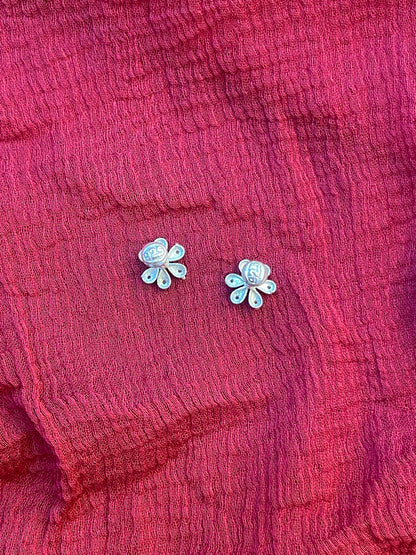 92.5 Silver Stylish Second Studs / Nose Pin (Single Piece) | Minimal Elegant Design | Jewellery