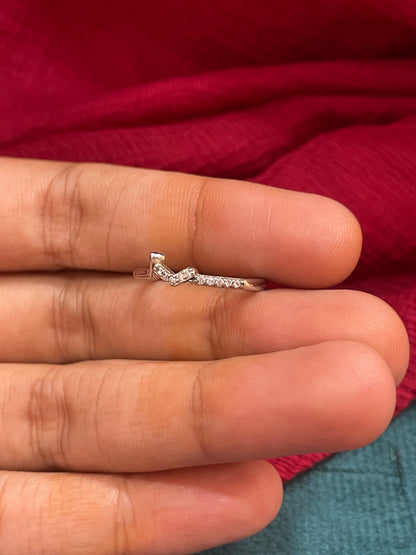 92.5 Silver Minimal Rings for Women Size 8 | Stylish Clean Design | Elegant Fashion Jewellery