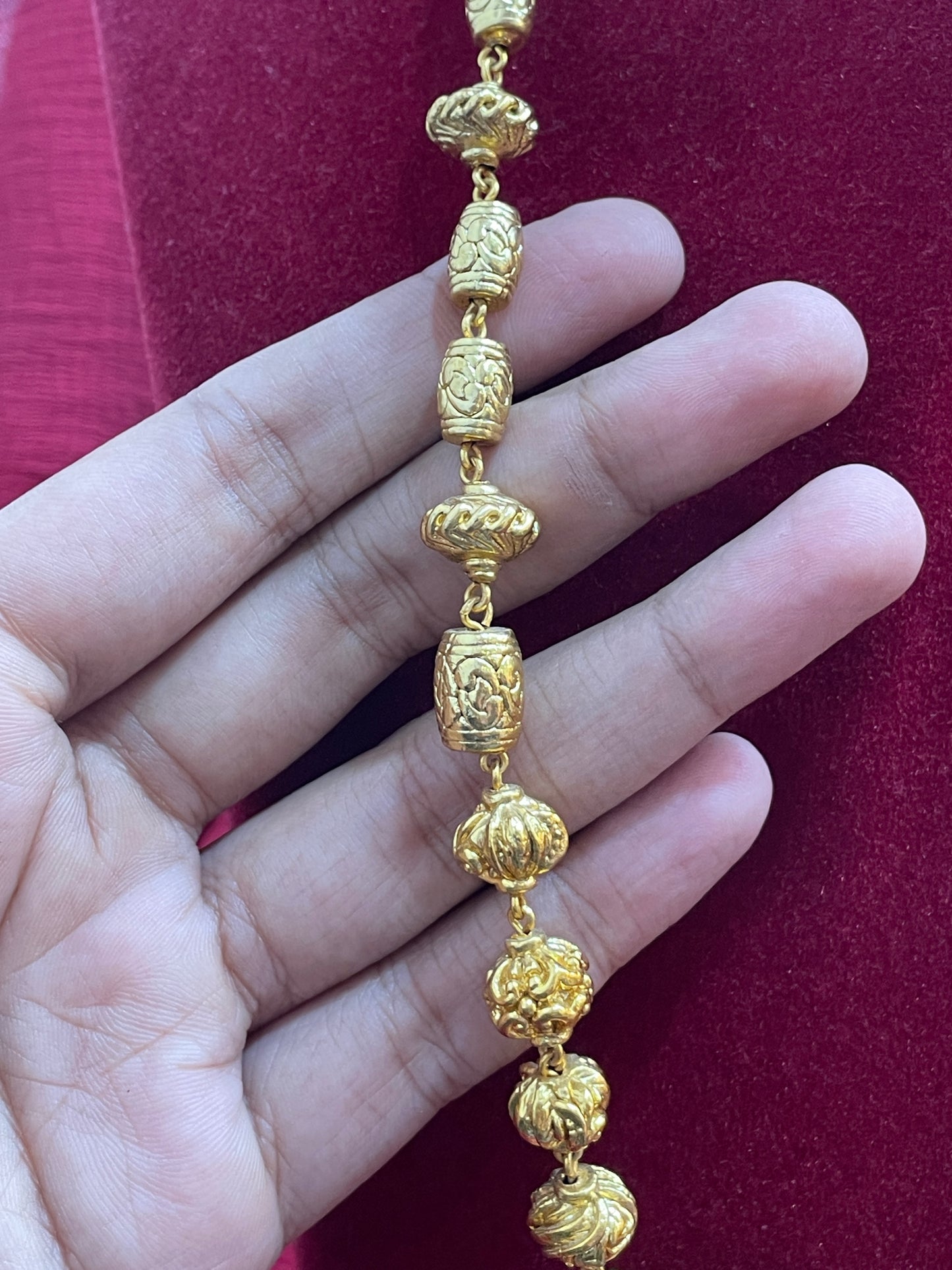 92.5 Silver Gold Plated Lakshmi Devi Haram for Women | Traditional Temple Design | Bridal Jewellery