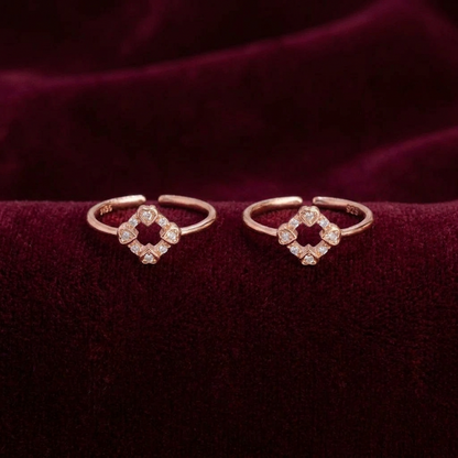 92.5 silver toe rings 