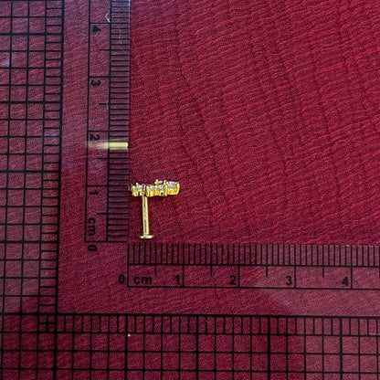 925 Silver Ruby Chandbali Nose Pin (Single Piece) | Stylish Traditional Design | Elegant Jewellery