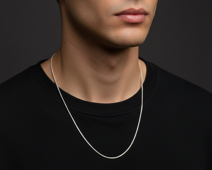 92.5 silver minimal chain 18 inches