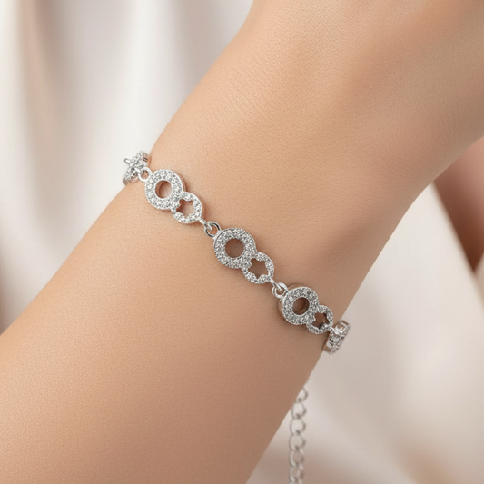 925 Silver Infinity Bracelet