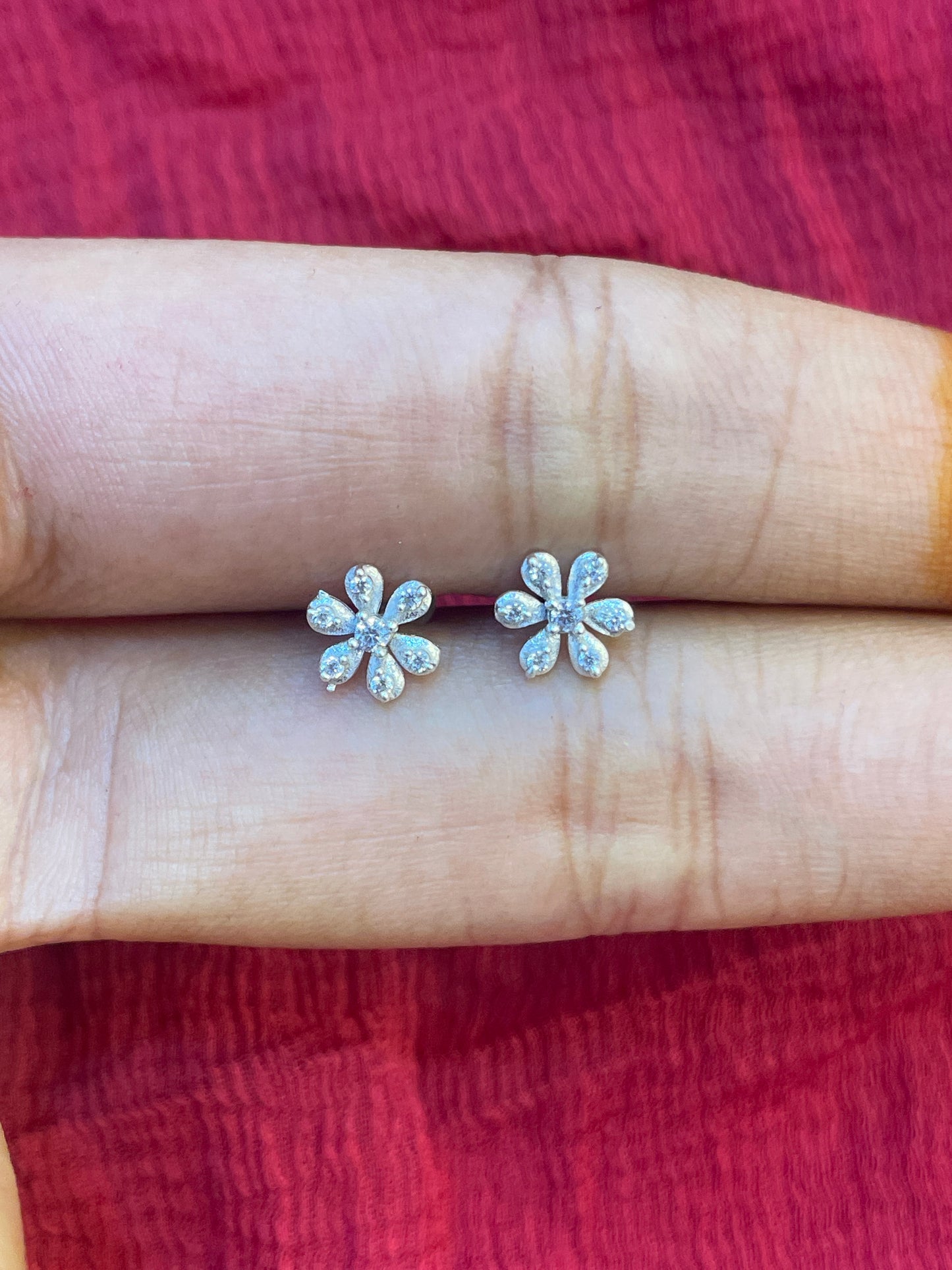 92.5 Silver Stylish Second Studs / Nose Pin (Single Piece) | Minimal Elegant Design | Jewellery