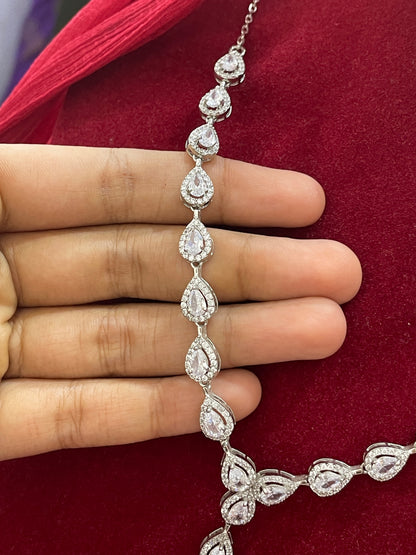 92.5 Silver Stylish Necklace for Women 19.5 Inches | Elegant Modern Design | Premium Daily Wear Jewellery