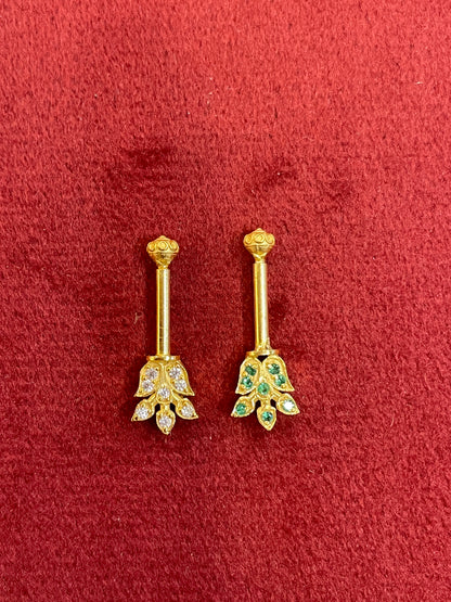 92.5 Silver 2-in-1 Pattern Bugadi (Pair) | Versatile Stylish Design | Jewellery