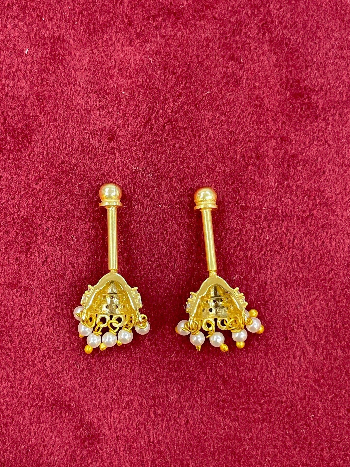 Silver stylish gold plated bugadi