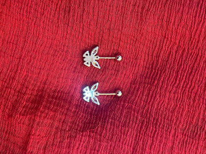 92.5 Silver Butterfly Bugadi for Women | Stylish Ear Cuff Design | Ethnic Jewellery