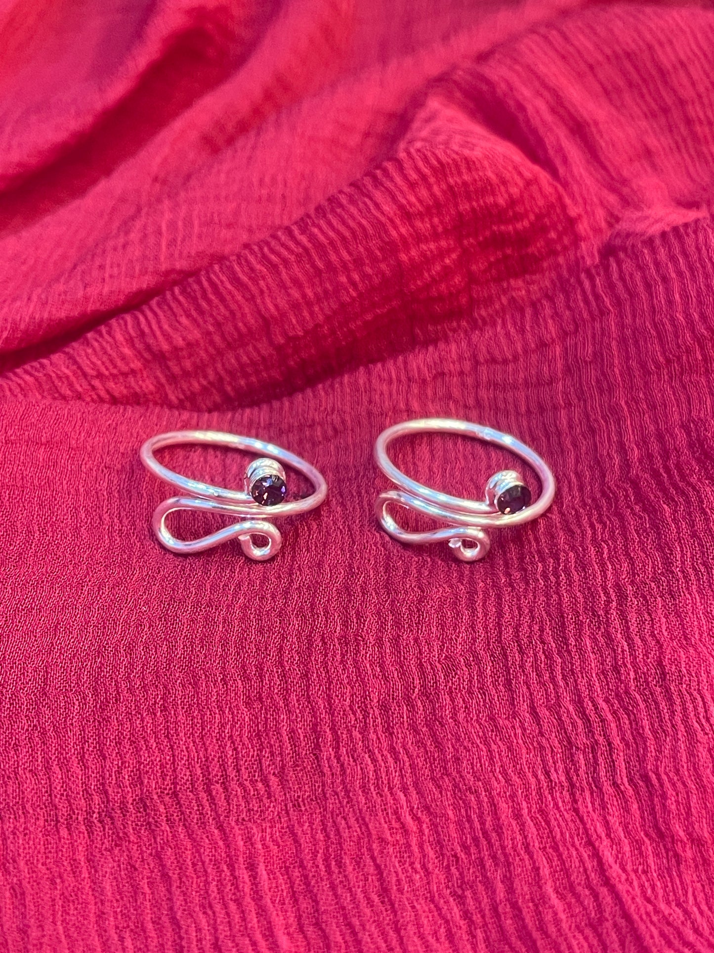 92.5 Silver Minimal Toe Rings for Women | Simple Elegant Design | Adjustable Jewellery