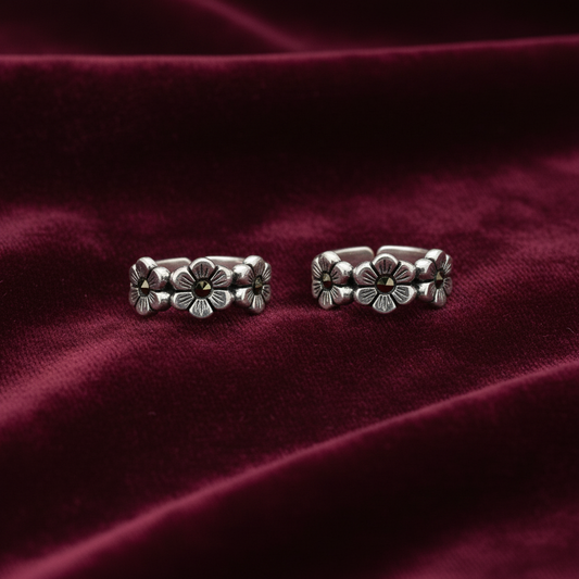 92.5 silver toe rings 