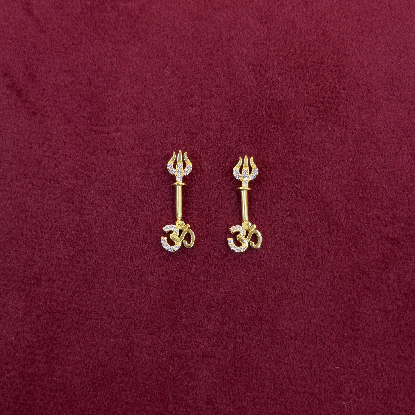 92.5 Silver Om Trishul Bugadi