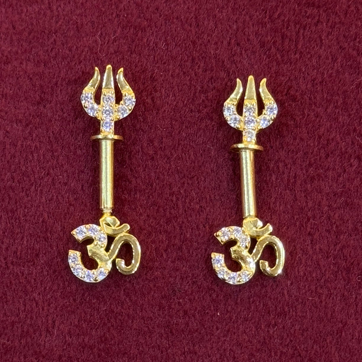 92.5 Silver Om Trishul Bugadi