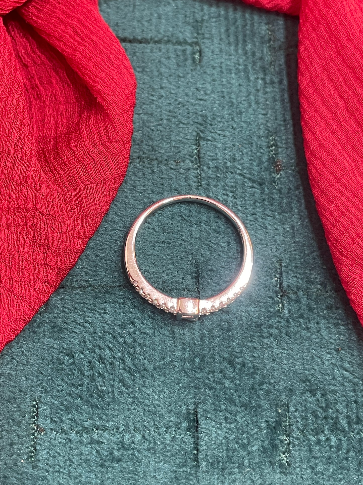 92.5 Silver R Letter Ring for Women Size 14 | Stylish Initial Design | Elegant Personalised Jewellery