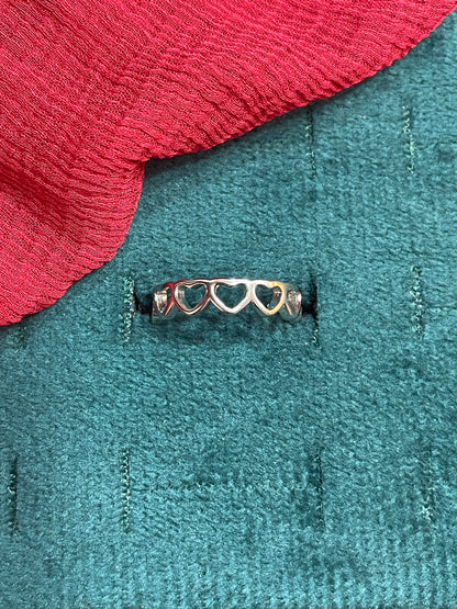 92.5 Silver Heart Ring for Women Size 9 | Stylish Love Symbol Design | Elegant Gift Jewellery
