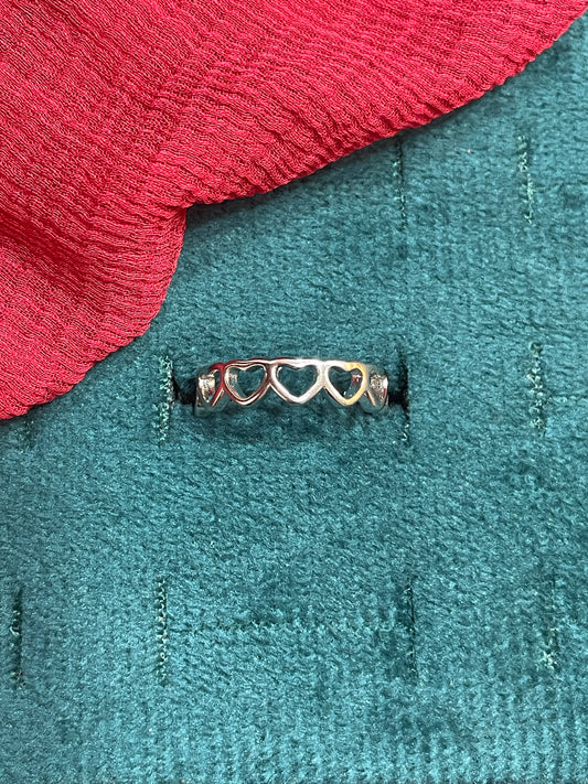 92.5 Silver Heart Ring for Women Size 9 | Stylish Love Symbol Design | Elegant Gift Jewellery