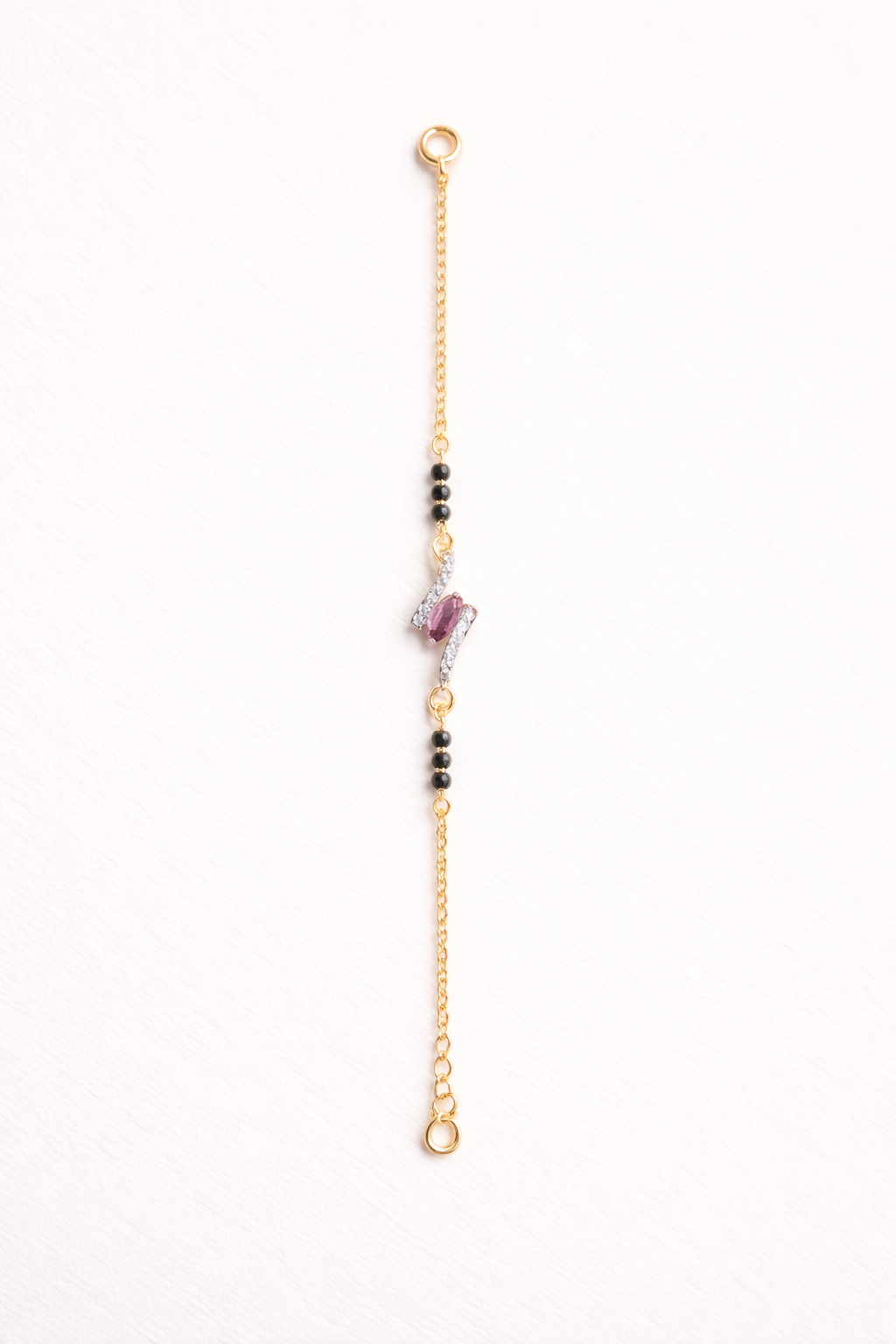 92.5 Silver Black Bead Bracelet | Elegant Traditional Design | Jewellery