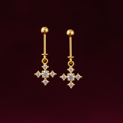 92.5 Silver Gold Plated Plus Bugadi Pair| Elegant Traditional Design | Jewellery