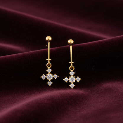 92.5 Silver Gold Plated Plus Bugadi Pair| Elegant Traditional Design | Jewellery