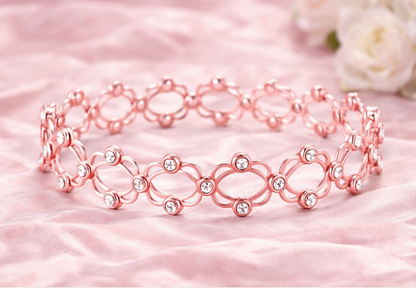 92.5 Silver Rose Gold Plated Bangle | Soft Luxury Finish | Elegant Jewellery
