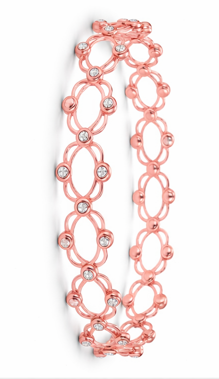 92.5 Silver Rose Gold Plated Bangle | Soft Luxury Finish | Elegant Jewellery