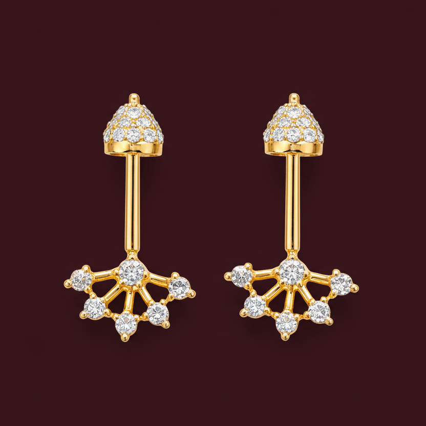 92.5 Silver Temple Bugadi | Traditional Ethnic Design | Jewellery