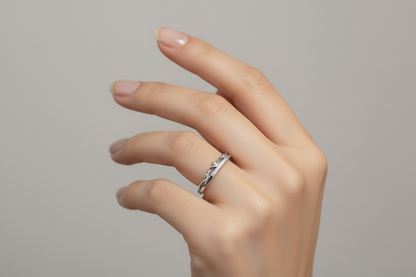 92.5 Silver Ring for Women Size 12 | Stylish Smooth Finish | Elegant Fashion Jewellery