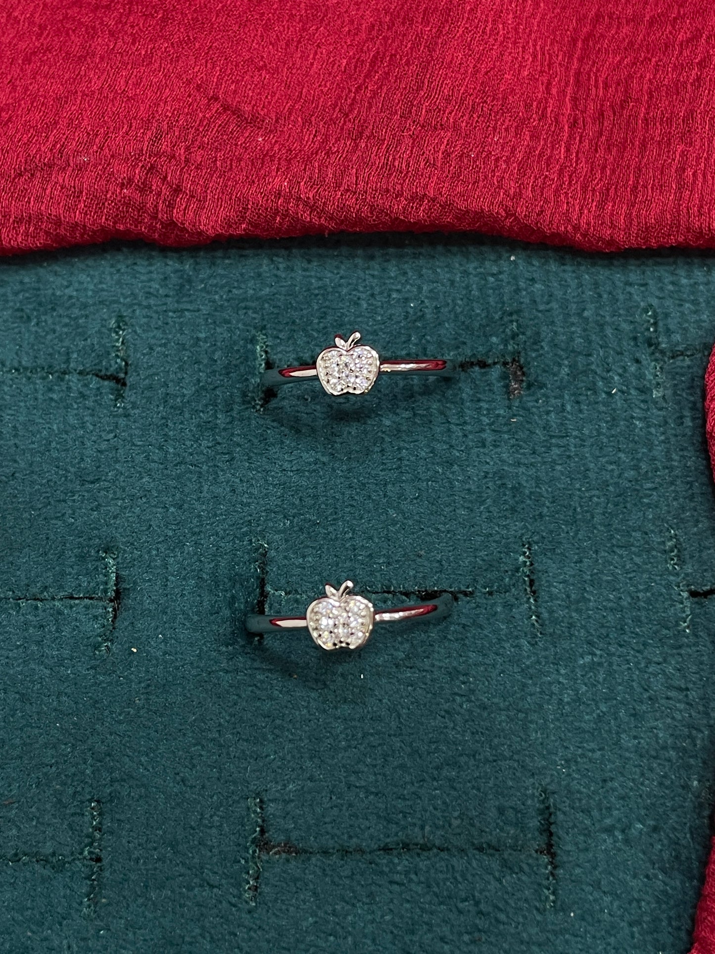 925 Silver Apple Toe rings