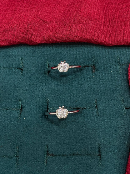 925 Silver Apple Toe rings