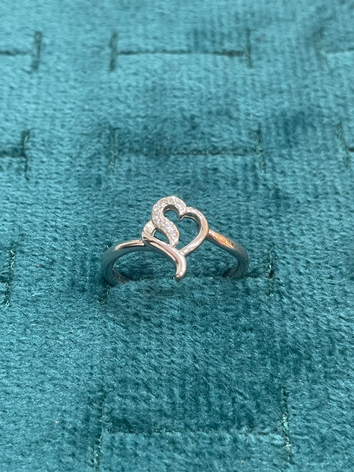 92.5 Silver Heart Ring for Women Size 12 | Stylish Affection Design | Elegant Jewellery