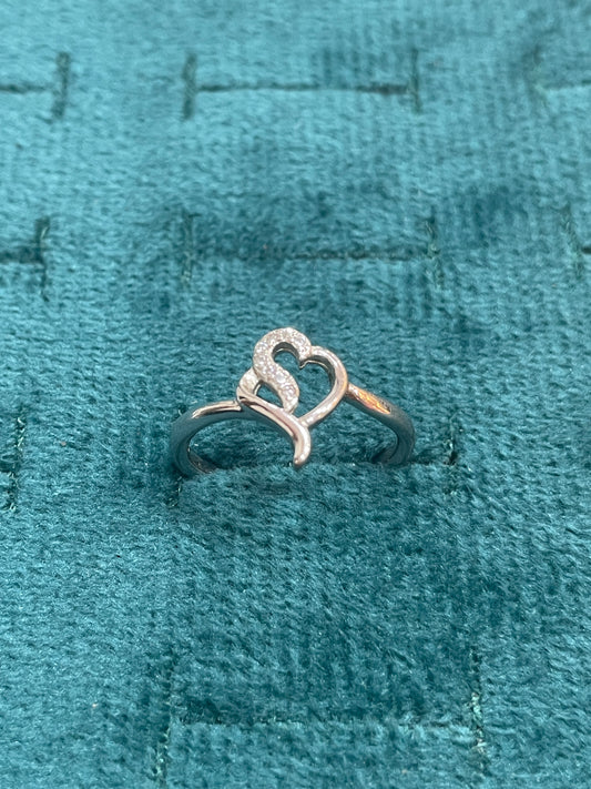 92.5 Silver Heart Ring for Women Size 12 | Stylish Affection Design | Elegant Jewellery