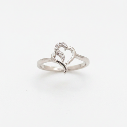92.5 Silver Heart Ring for Women Size 12 | Stylish Affection Design | Elegant Jewellery