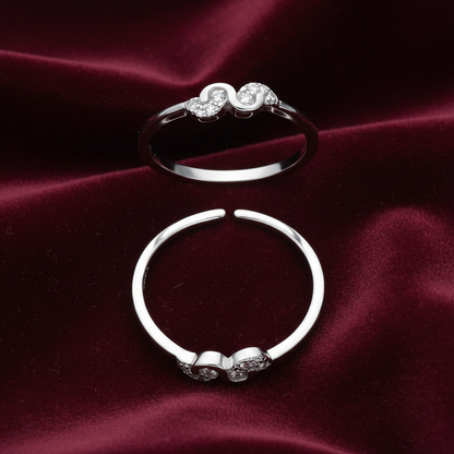 92.5 Sterling Silver Trendy Toe Rings for Women | Contemporary Stylish Design
