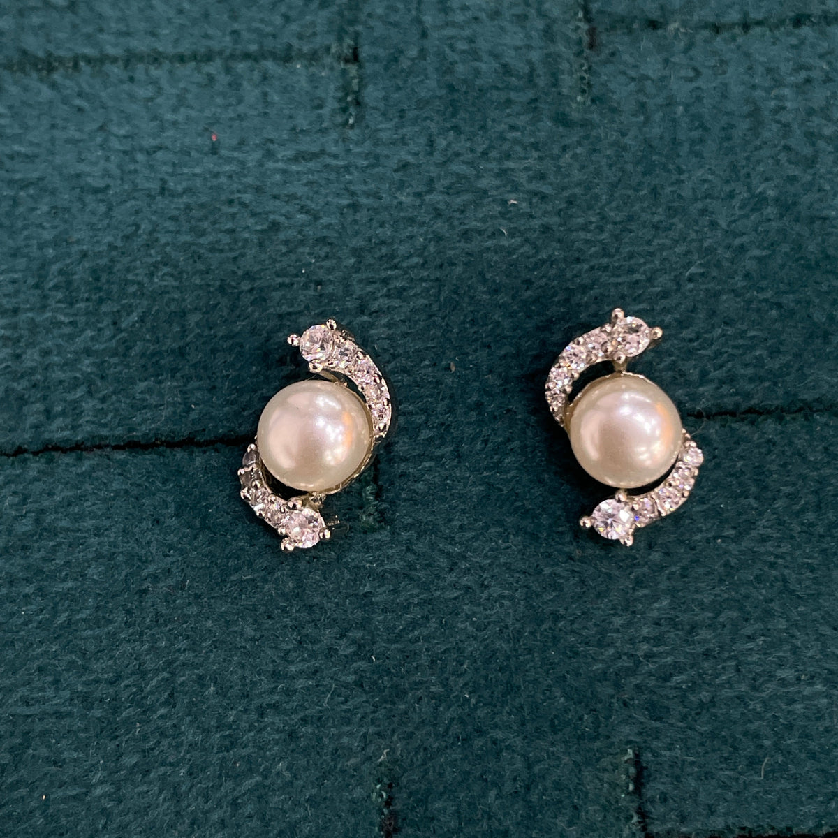 92.5 Silver Stylish Stud Earrings for Women | Elegant Minimal Design | Modern Jewellery pair