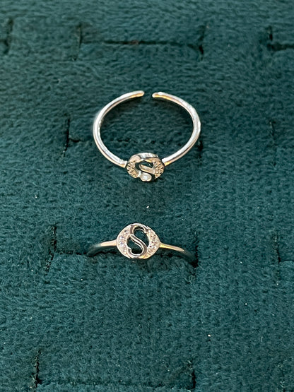 92.5 Silver Toe Rings for Women | S-Curve Design | Traditional Jewellery