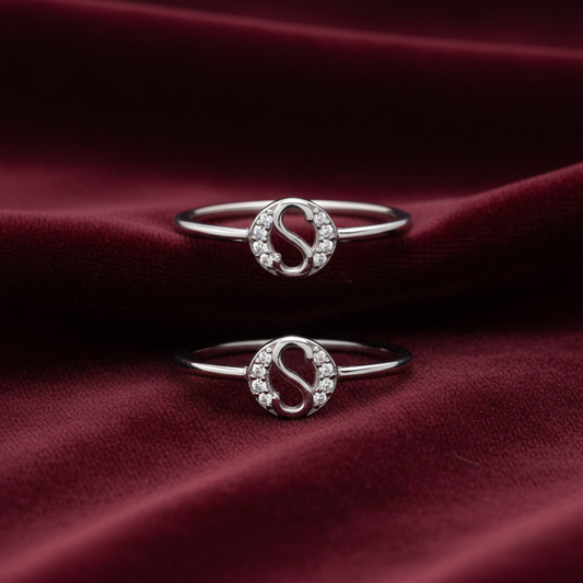 92.5 Silver Toe Rings for Women | S-Curve Design | Traditional Jewellery