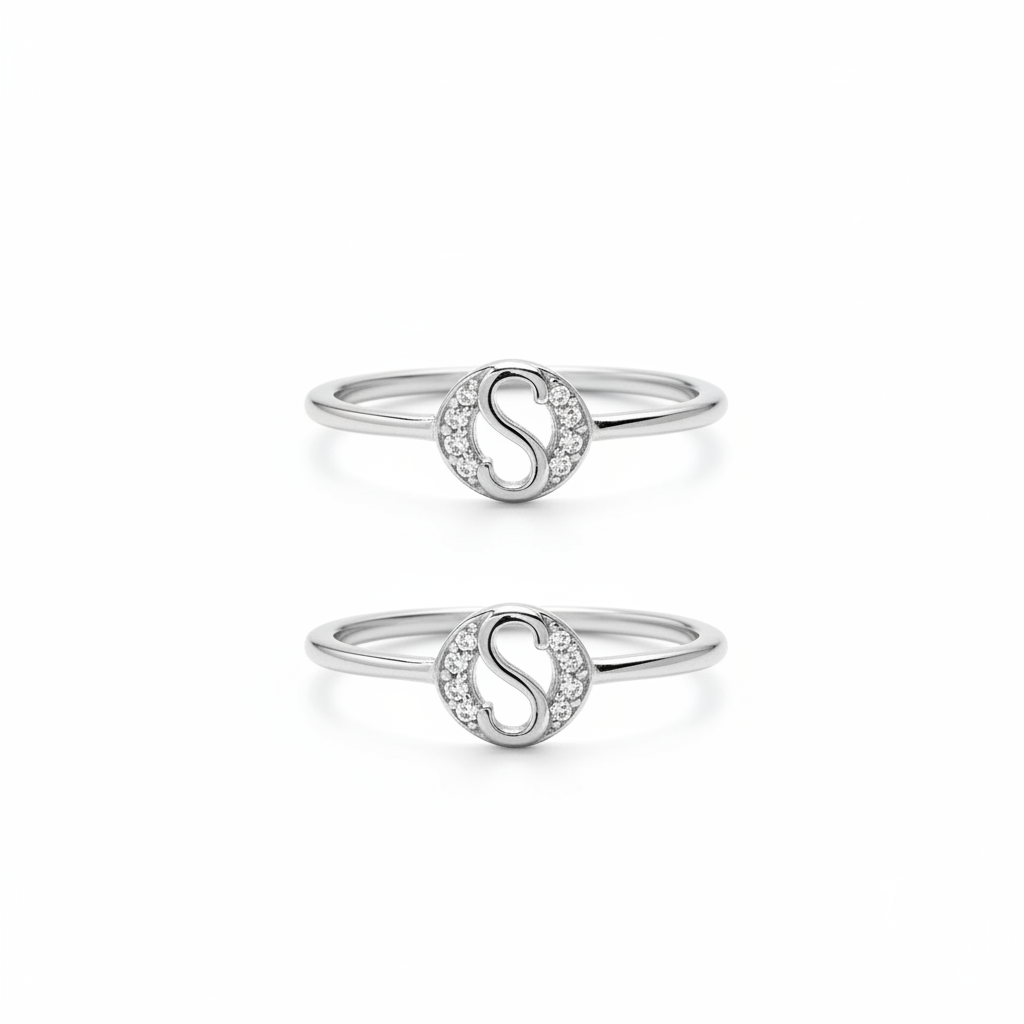92.5 Silver Toe Rings for Women | S-Curve Design | Traditional Jewellery