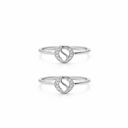 92.5 Silver Toe Rings for Women | S-Curve Design | Traditional Jewellery