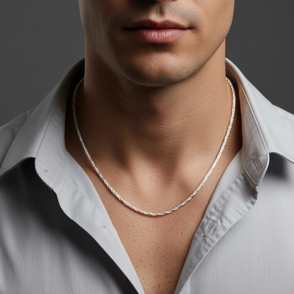 92.5 silver classy chain 24 inches