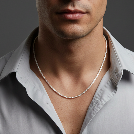 92.5 silver classy chain 24 inches