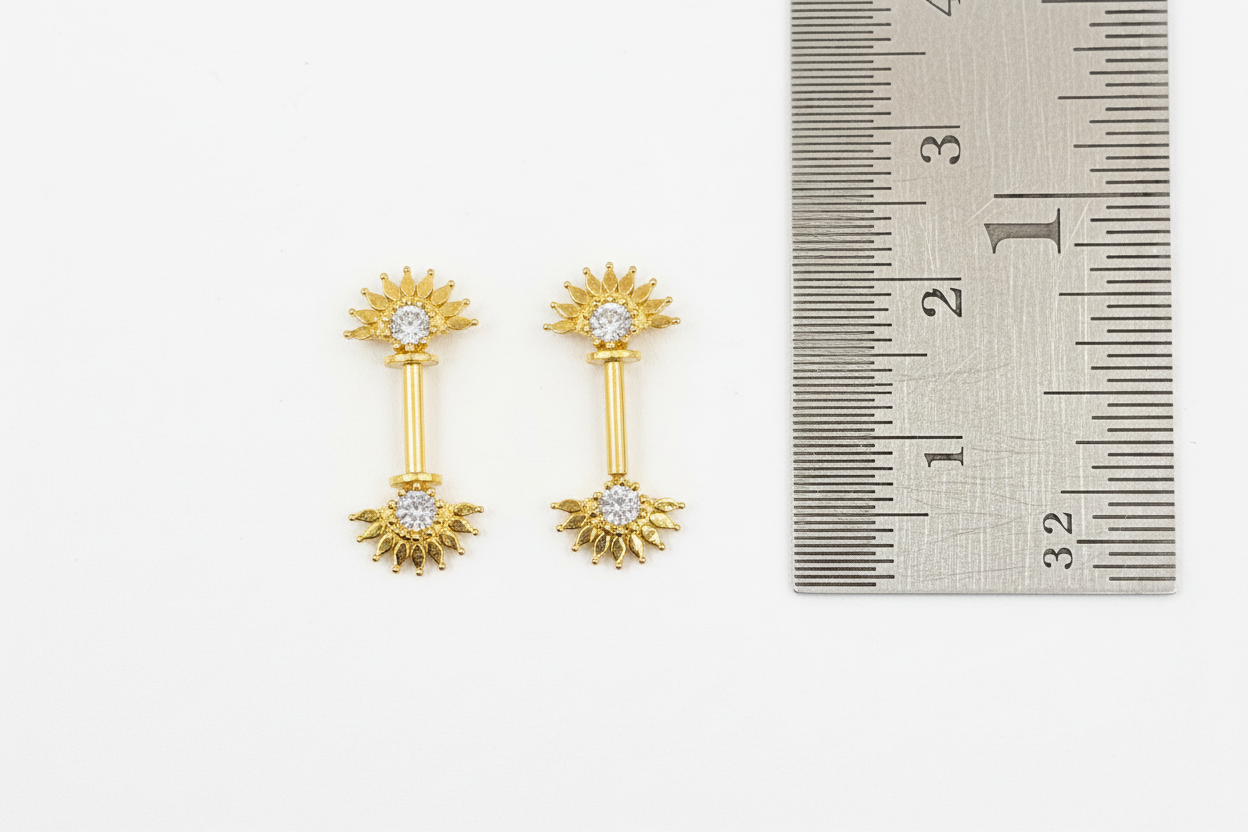92.5 Silver Sun Bugadi | Stylish Traditional Motif Design | Elegant Jewellery