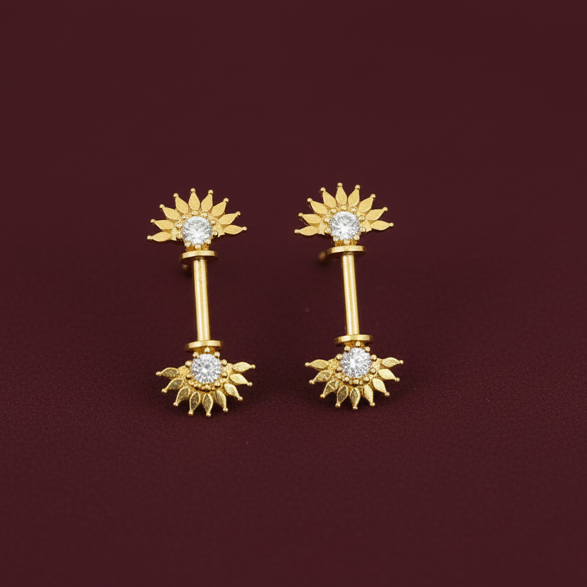 92.5 Silver Sun Bugadi | Stylish Traditional Motif Design | Elegant Jewellery